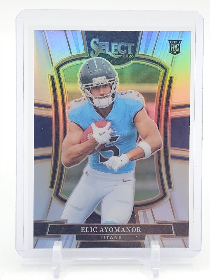 ELIC AYOMANOR 2025 SELECT PREMIER LEVEL ROOKIE SILVER PRIZM RC Q6608