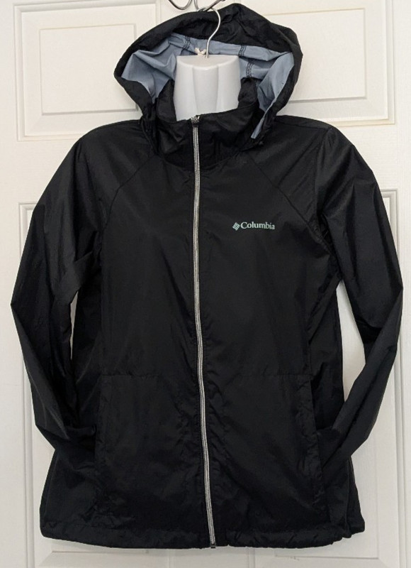 COLUMBIA - Women's Rain Jacket In Black SZ Medium