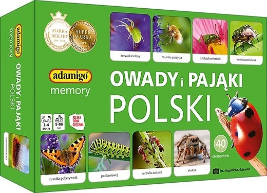5902410007868 Игра Насекомые и пауки на память Adamigo 3990₽