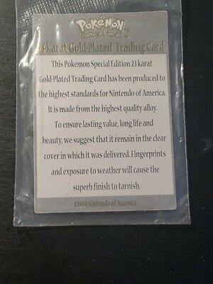 Pokemon CHARIZARD 23k Gold Plated trading cards Comes with COA NINTENDO | eBay Pokemon CHARIZARD 23k Gold Plated trading cards Comes with COA NINTENDO | eBay