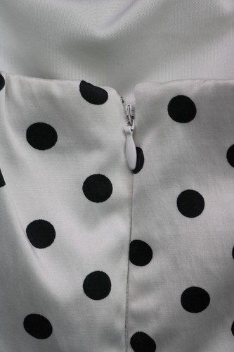 XOXO Strapless Satiny Polka Dot Mini Dress-Size 9-Party-Empire Waist-Cocktail - Picture 13 of 13