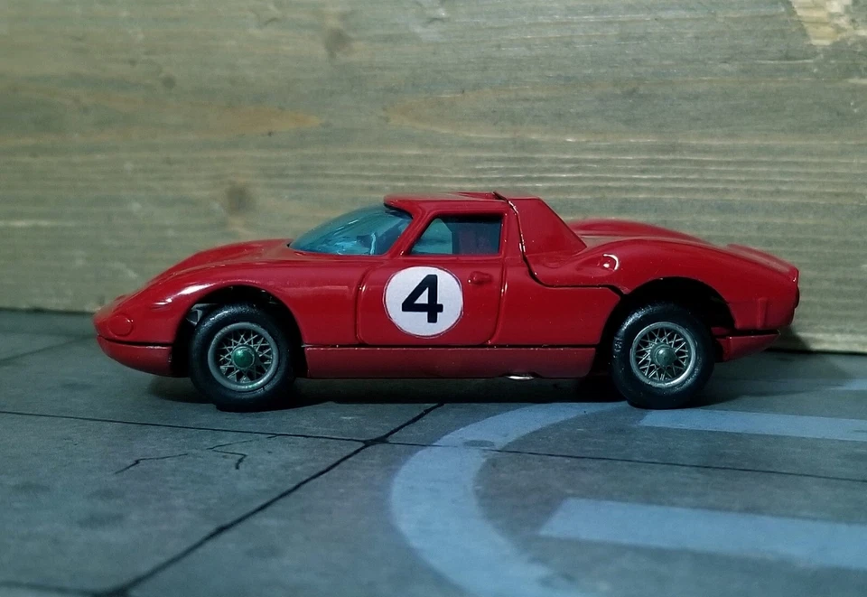 CORGI TOYS No.314 Ferrari Berlinetta 250 Le Mans Car (1965-72) 1:43 RESTAURATA - Immagine 3 di 4