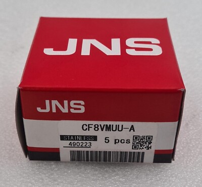 [5-pcs pack] NEW - JNS NOSE SEIKO Cam Follower CF8VMUU-A 490223 (STAINLESS)