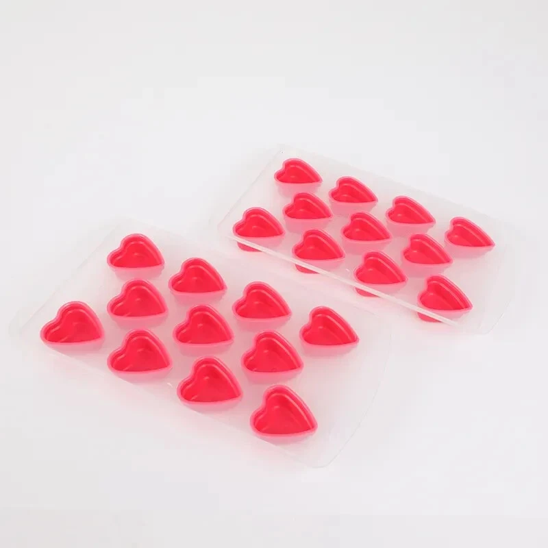 Heart Shape Ice Cube Tray Jelly Shots Silicone for easy push out - Image 2 of 4