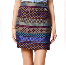 Anthropologie Maeve Audra Jacquard Skirt Size 2