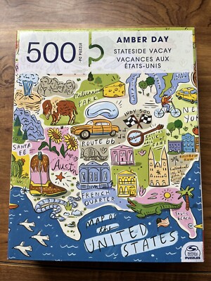 Spin Master Puzzles Amber Day Karte von Neu He USA