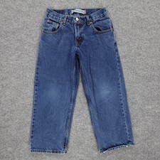 Levis 550 Jeans Boys 8 Husky Blue Relaxed Fit Straight Leg Youth Casual 28x23