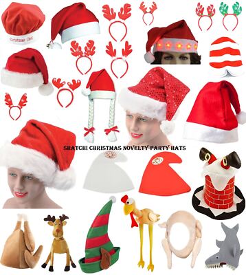 Neuheit Weihnachtsmann Hüte Weihnachten Büro Party Kostüm Zubehör