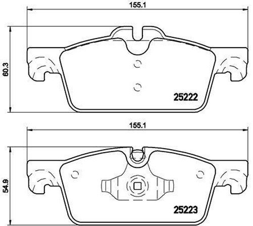 P 61 112 Brembo Set BeläGe Bremse, Scheibenbremse FüR Peugeot, Peugeot (Df-Psa)-image