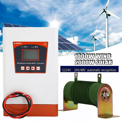 3000W MPPT Hybrid Laderegler 12V 24V 48V Wind Solar Controller Batterieregler