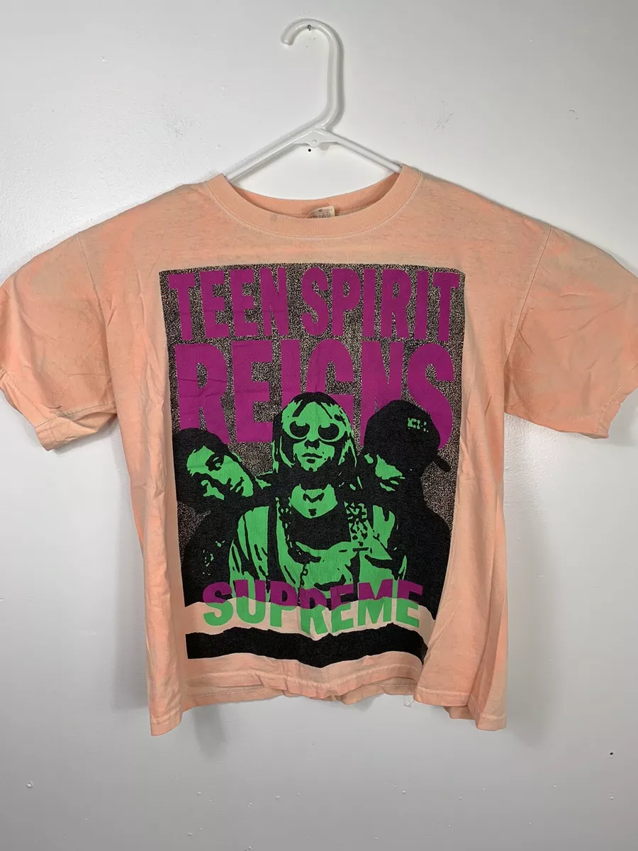 Nirvana T-Shirt Teen Spirit Reigns Supreme Grunge Punk Kurt Cobain Vintage