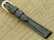 Hadley Roma Vintage Lizard Grain w Gold Tone Buckle Watch Band NOS Unused 10mm