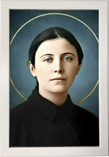 Quadro moderno con cornice del ritratto di Santa Gemma Galgani