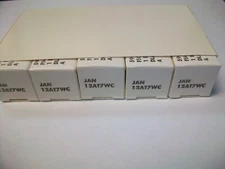 SLEEVE OF 5 PHILIPS  JAN  12AT7WC   TUBES