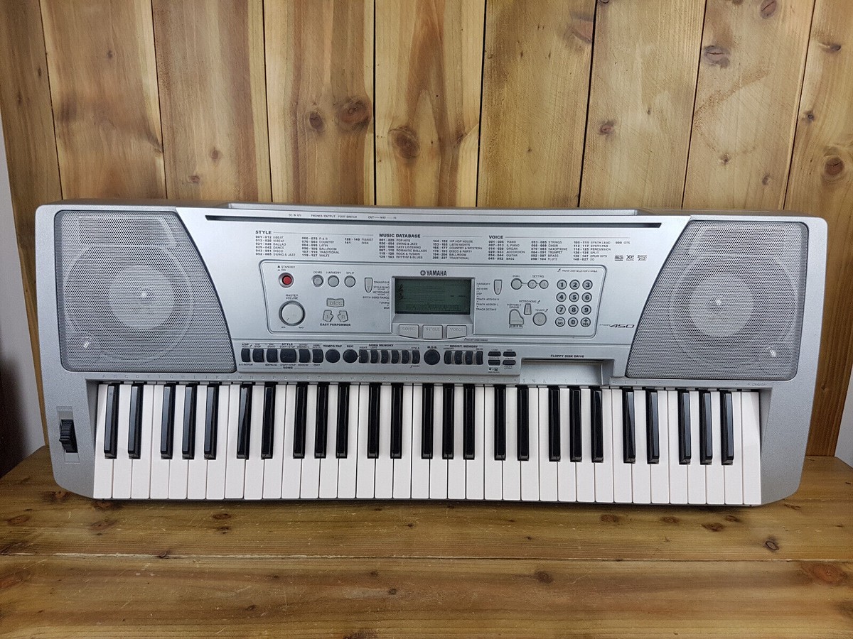 Yamaha PSR-450 electronic Keyboard 61 key Silver Synthesizer