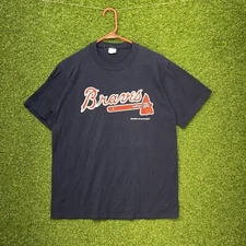 Vintage Atlanta Braves Shirt Mens Large Baseball Club 1992 USA Single Stitch 90s