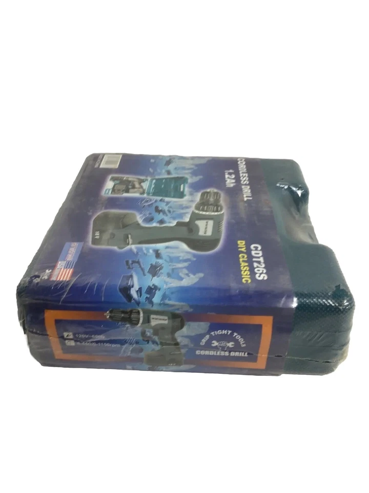 Grip Tight Tools Cordless Drill 18v CDT26S USA Corporation New In Package # - Image 2 of 4