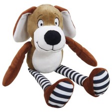 Nobby Hundespielzeug Pl&uuml;schhund mit Squeaker & Knisterbeinen f&uuml;r Hunde