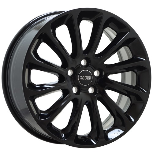 20" Land Rover Range Rover Gloss Black wheels rims Factory OEM 72317 EXCHANGE - Picture 3 of 8