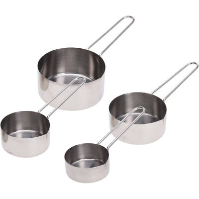 Messbecher aus Edelstahl, 4er-Set, Küchenaccessoire