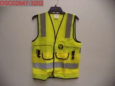 Stain, Winners Brand Unisex Adult Hi Vis Yellow Valet Living Safety Vest, S/M