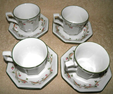 Eternal Beau 4 x Tea Cups & Saucers (Duos) Set Excellent Johnson Brothers