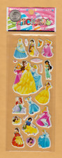 Princess Stickers Belle, Ariel, Snow White, Cinderella, Jasmine, Aurora