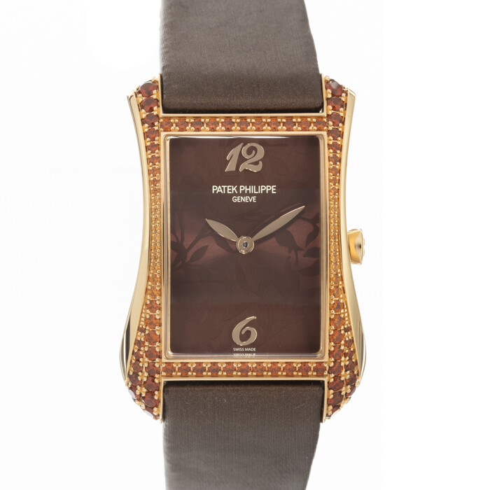 PATEK PHILIPPE Gondolo Serrata Quartz 4962/200R-001 Rose Gold Box/Paper