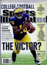 Michigan Wolverines Denard Robinson 2012 Sports Illustrated No Label Go Blue 