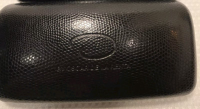 New Oscar De La Renta Black Protective Hard Case Storage for Sunglasses Empty