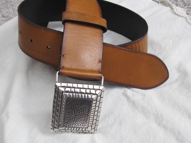 Chico\'s Brown Belt with Silver Buckle Chico main image 4