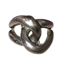 Sterling Silver Interlocking Love Knot Ring