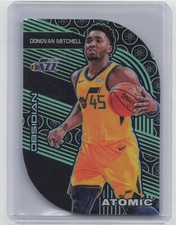 2019-20 Panini Obsidian #23 Donovan Mitchell Atomic Electric Etch Green #/25