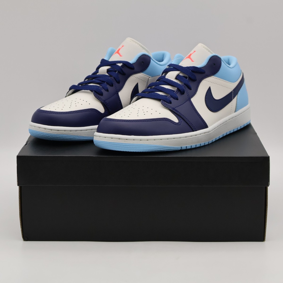 553558-149 Nike Air Jordan 1 Low Blue Chill (Men's) | eBay