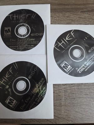 Thief II: The Metal Age PC CD-ROM, 2000, 2-Disc Set with Game Manual Disc