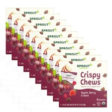 Sprout Organic Toddler Snacks, Crispy Chews, 3.15 Ounce Pack of 10 , Natural