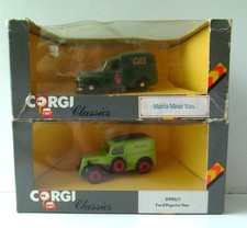 Corgi Classics D980/1 Ford Popular Van S A Peacock & C957 Morris Minor Van Gas