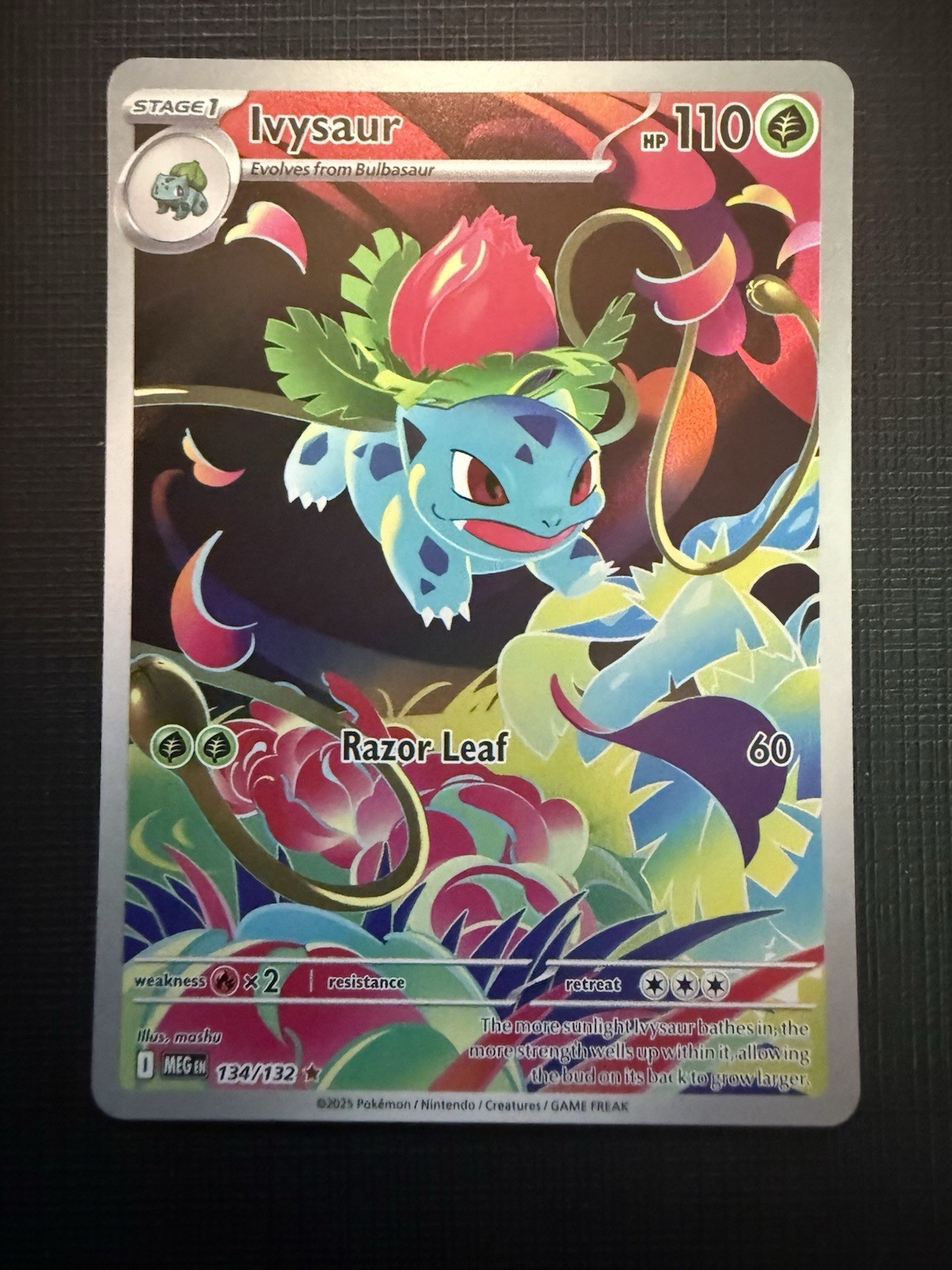 Pokémon TCG Mega Evolution Ivysaur Card 134/132