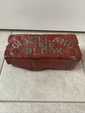 Antique Cleveland Block 1910 Early Paver Brick From The Early Streets Of Cle 