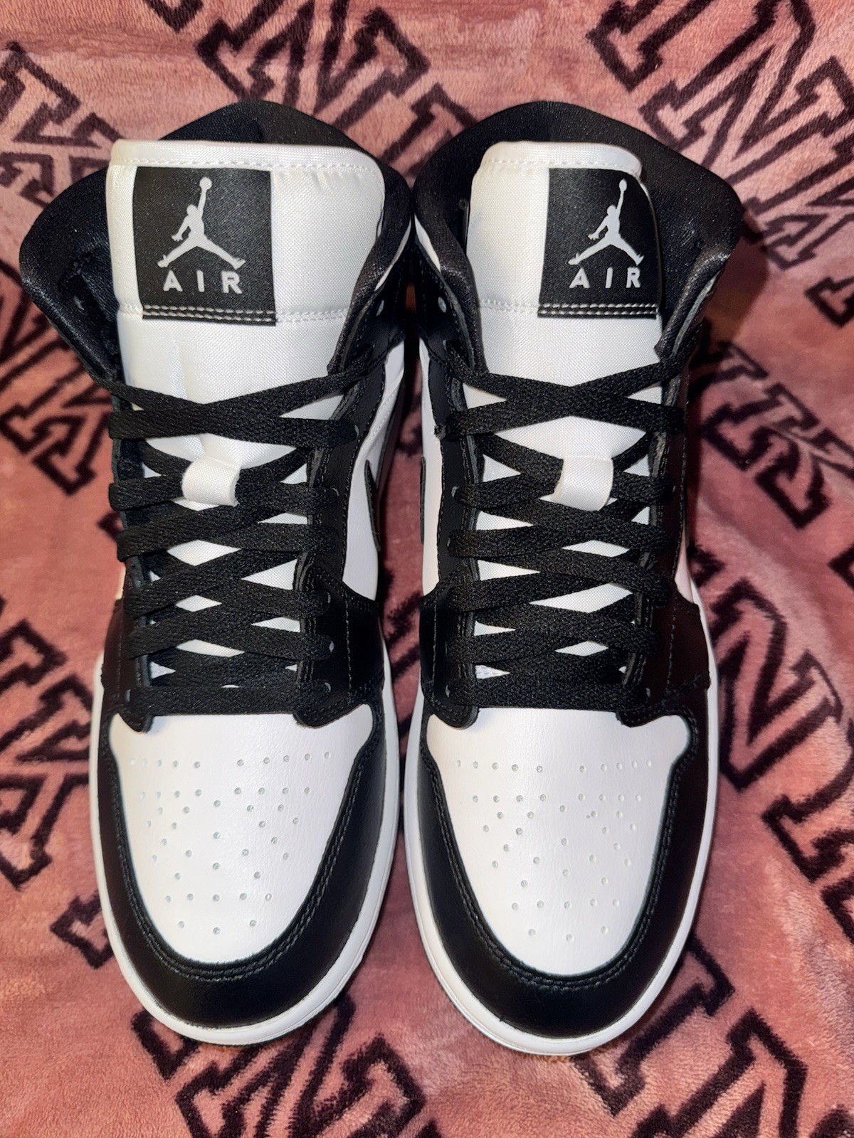 Nike Air Jordan 1 Mid Panda Black White Women's Sizes 9 Men’s Size 7.5 New thumbnail 17