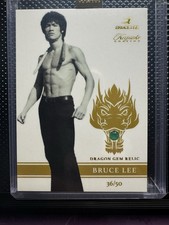Bruce Lee Dragon Gem Relic Onyx 36/50 Keepsake Edition Trading Card