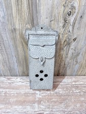 Buzón de metal fundido vintage para el hogar buzón de aluminio martillado estilo casa de misión