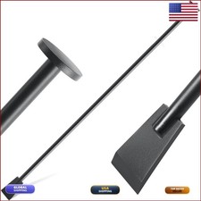 Leriton 69 Inch Post Hole Digger Tamping Bar Shovel Shape Black