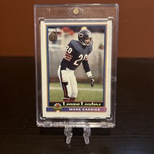 1991 BOWMAN MARK CARRIER LEAGUE LEADERS #276 CHICAGO BEARS 
