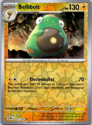 Bellibolt 077/197 Obsidian Flames Reverse Holo Uncommon
