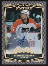 2024-25 Upper Deck Stature Update - Tyson Foerster Rookie Auto Philadelphia