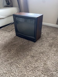 Sanyo DS20030 20" Woodgrain CRT TV (1991) Retro Gaming Coaxial Input Works RARE