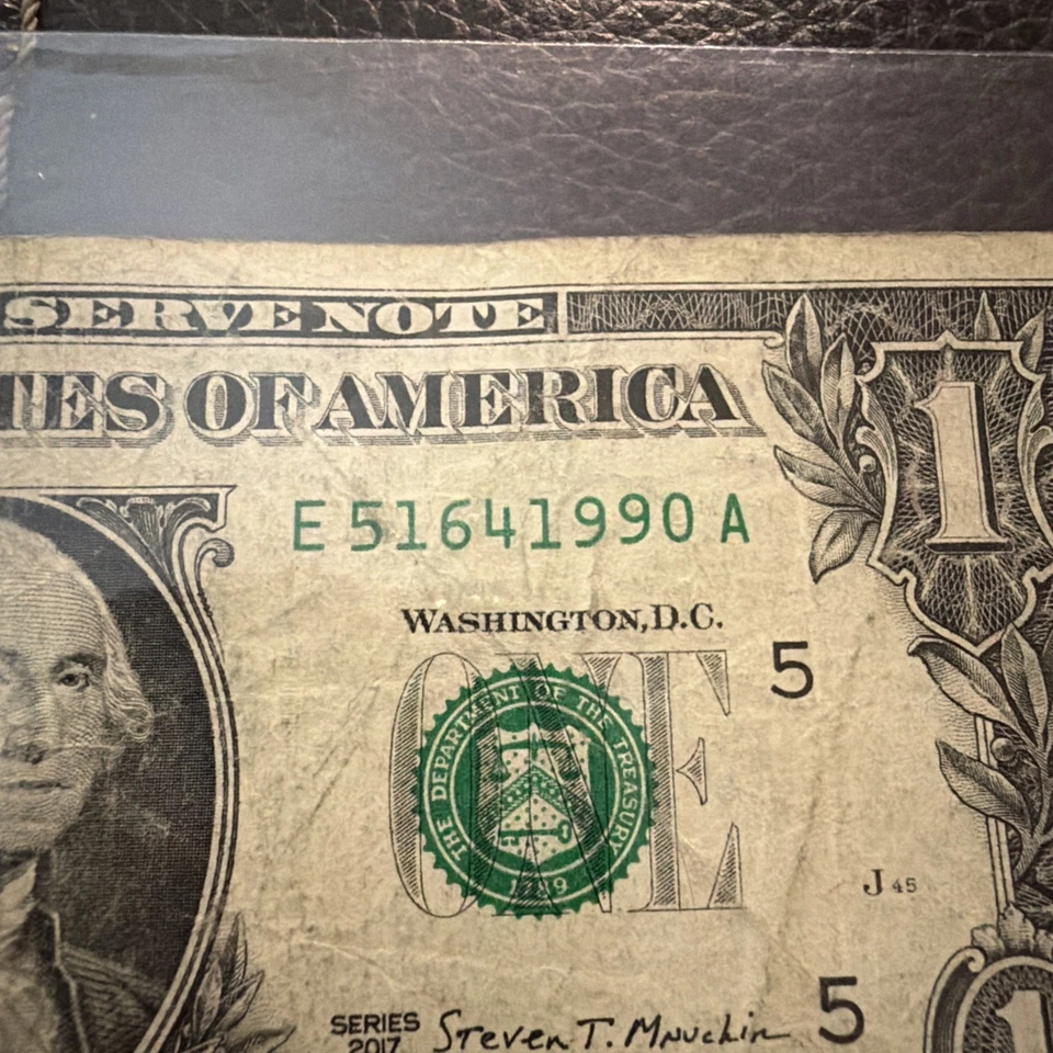 USD 1 Dollar Buill Birthday Note 6/4/1990 51641990 - Image 2 of 4