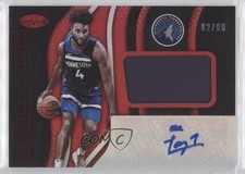 2019 Certified Freshman Fabric Signatures Red 82/99 Jaylen Nowell #JN Auto 2r7