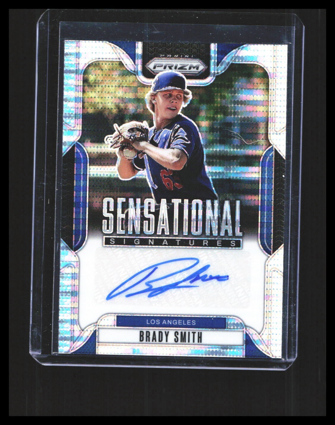 2025 Brady Smith Auto - Panini Prizm Silver Pulsar /199 #SS-BS Dodgers